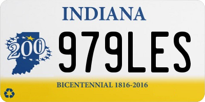 IN license plate 979LES