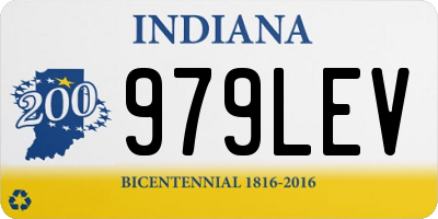 IN license plate 979LEV