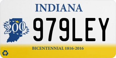 IN license plate 979LEY