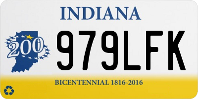 IN license plate 979LFK