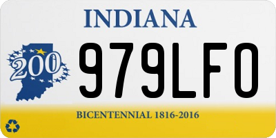 IN license plate 979LFO