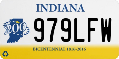 IN license plate 979LFW
