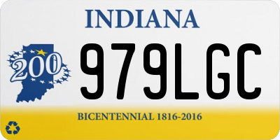 IN license plate 979LGC