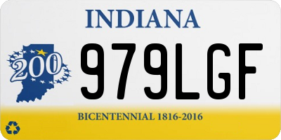 IN license plate 979LGF