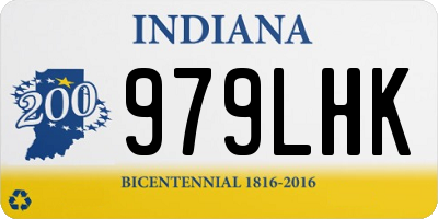 IN license plate 979LHK