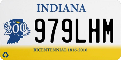 IN license plate 979LHM