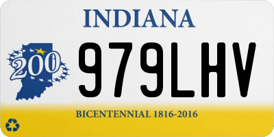 IN license plate 979LHV