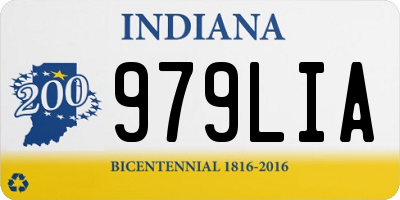 IN license plate 979LIA