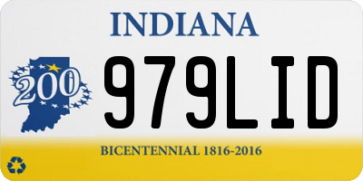 IN license plate 979LID