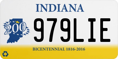 IN license plate 979LIE