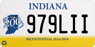 IN license plate 979LII
