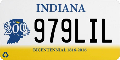 IN license plate 979LIL