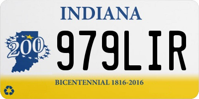 IN license plate 979LIR