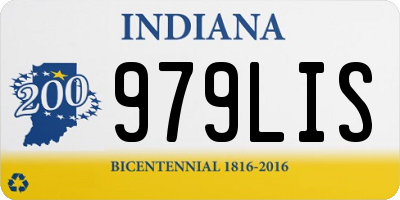 IN license plate 979LIS