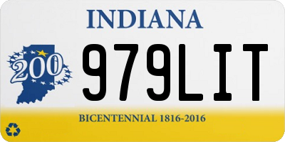 IN license plate 979LIT