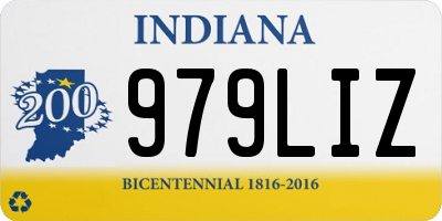 IN license plate 979LIZ