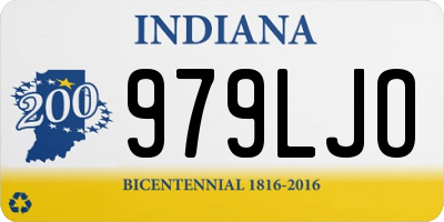 IN license plate 979LJO