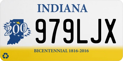 IN license plate 979LJX