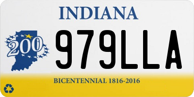 IN license plate 979LLA