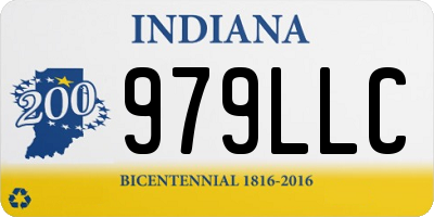 IN license plate 979LLC