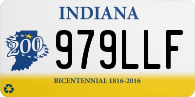 IN license plate 979LLF