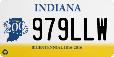 IN license plate 979LLW