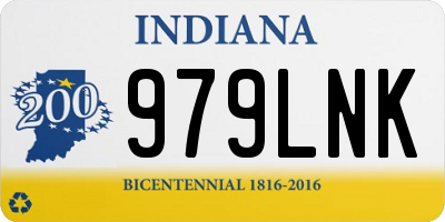 IN license plate 979LNK