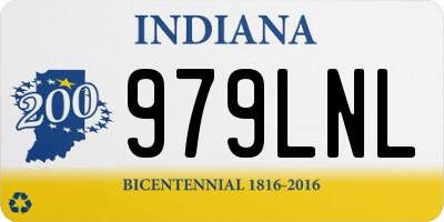 IN license plate 979LNL