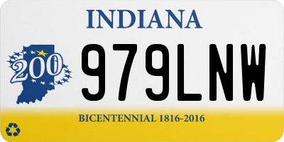 IN license plate 979LNW