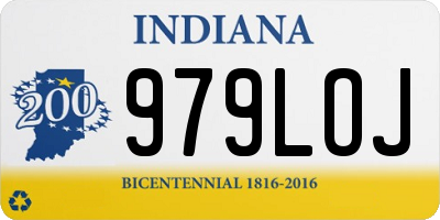 IN license plate 979LOJ