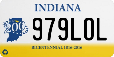 IN license plate 979LOL