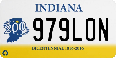 IN license plate 979LON