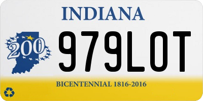 IN license plate 979LOT
