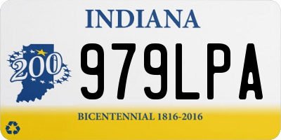 IN license plate 979LPA