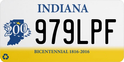 IN license plate 979LPF