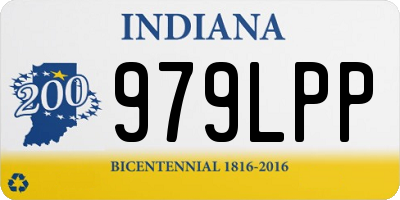 IN license plate 979LPP