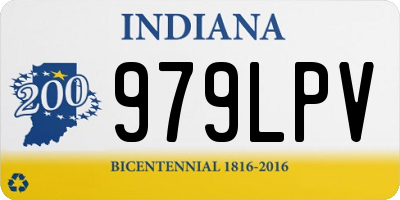IN license plate 979LPV