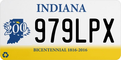 IN license plate 979LPX