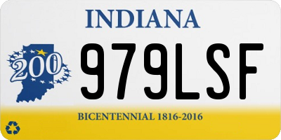 IN license plate 979LSF