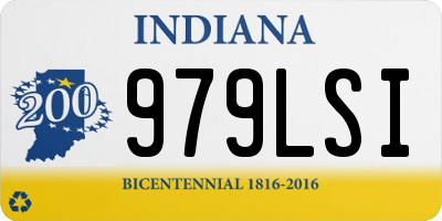 IN license plate 979LSI