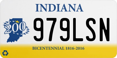IN license plate 979LSN