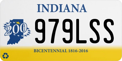 IN license plate 979LSS