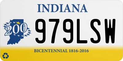 IN license plate 979LSW