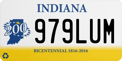 IN license plate 979LUM