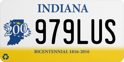 IN license plate 979LUS