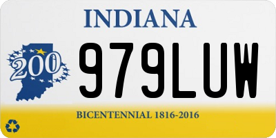 IN license plate 979LUW