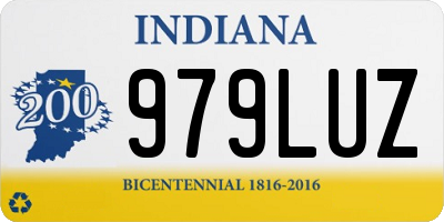 IN license plate 979LUZ