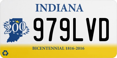 IN license plate 979LVD