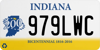 IN license plate 979LWC