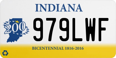 IN license plate 979LWF